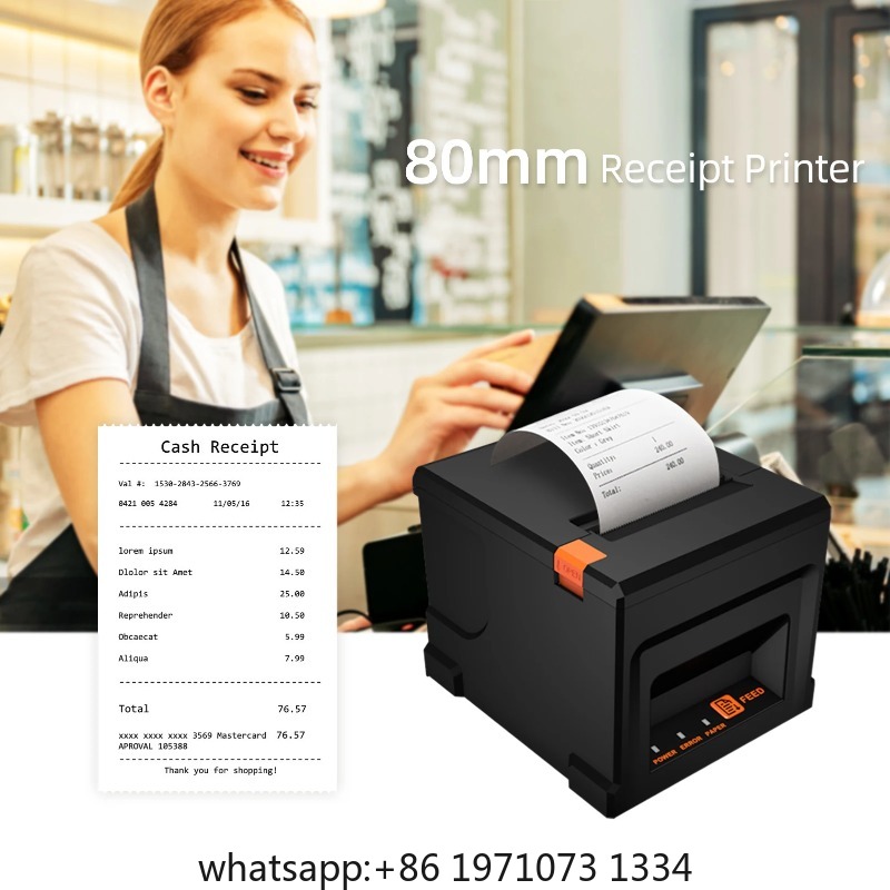 Receipt Printer - 【POS-8360】80mm USB+LAN レシートプリンター POSプリンター オートカッター付き デスクトップ