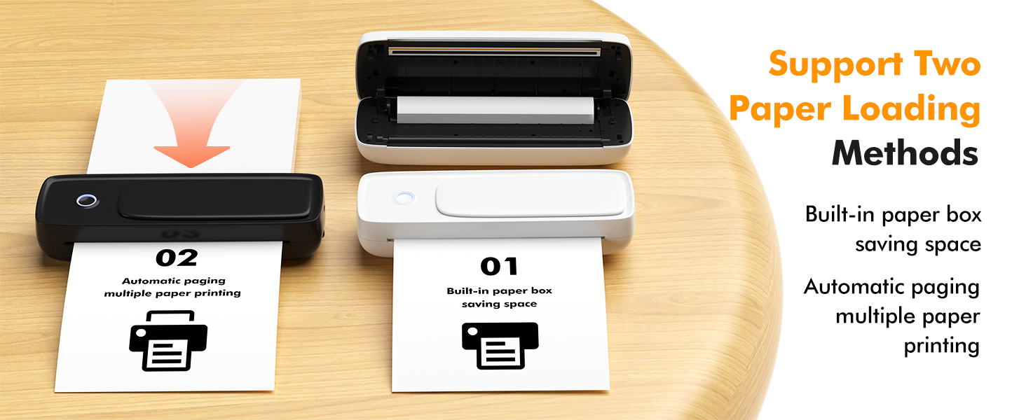 ポータブルサーマルペーパープリンター 203dpi解像度 U - Thermal Printer のレビューと価格
