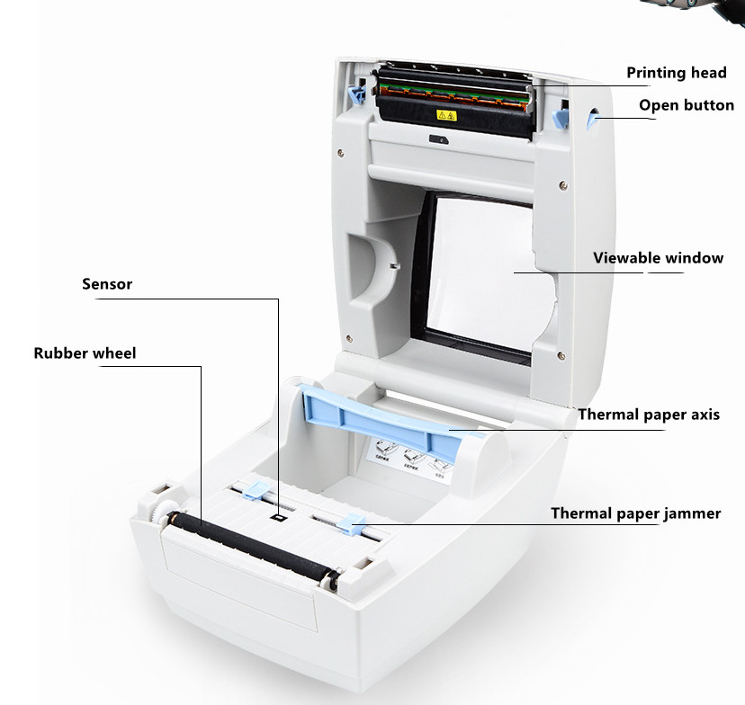 業務用高速G42S粘着ラベルサーマルプリンターすぐに使用可能 - Thermal Printer のレビューと価格