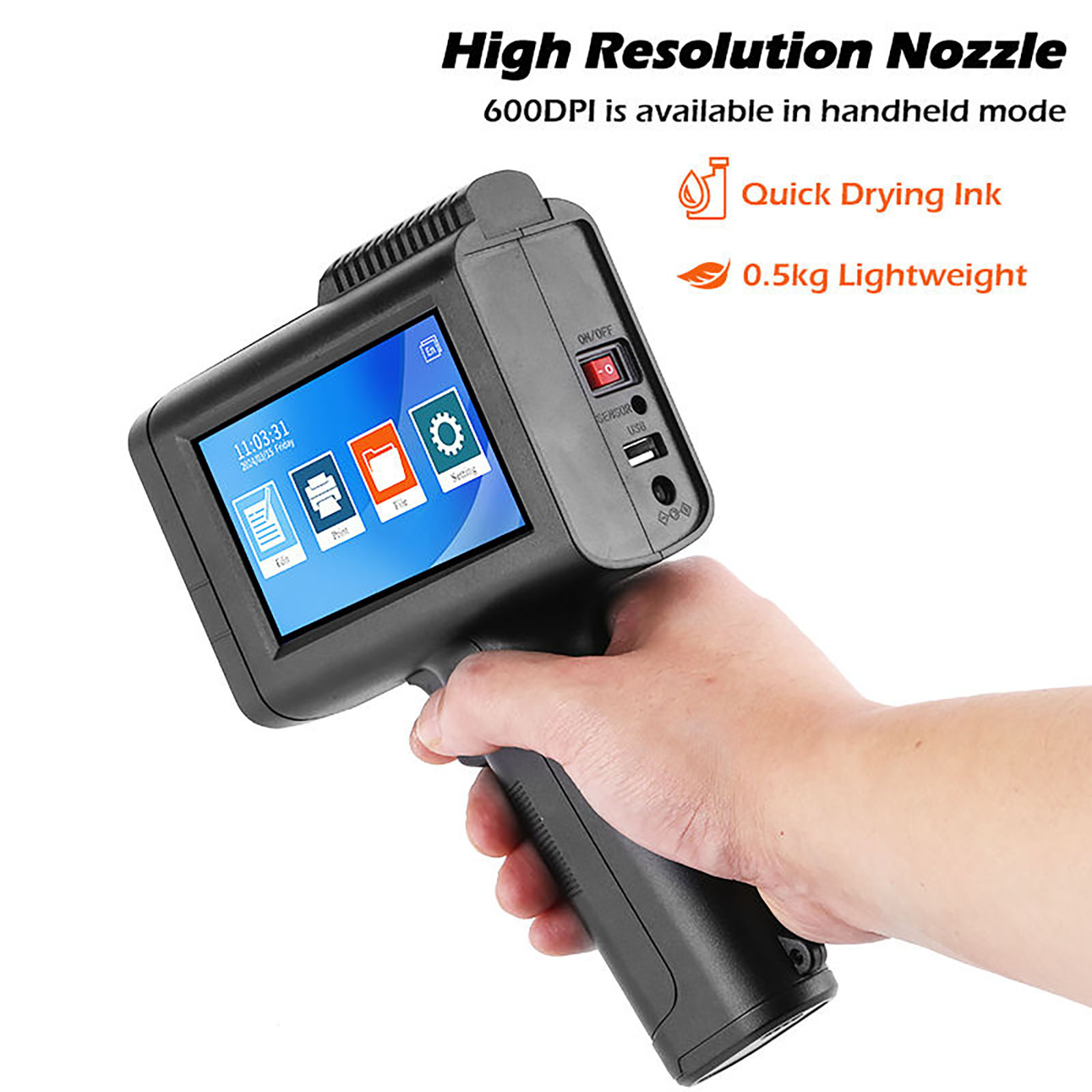 ZM-C13 12.7mm ポータブル小型インクジェットプリ - Barcode Printer のレビューと価格