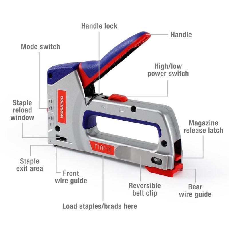 4 in 1多機能ヘビーデューティステープルガン DIY家庭 - Stapler Heavy Duty のレビューと価格