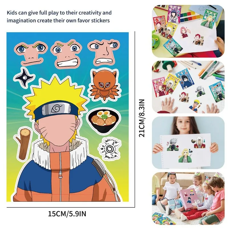 ナルト・ウズマキ、ナルト、ハタケ・カカシのステッカー。高品質 - Printer Paper のレビューと価格