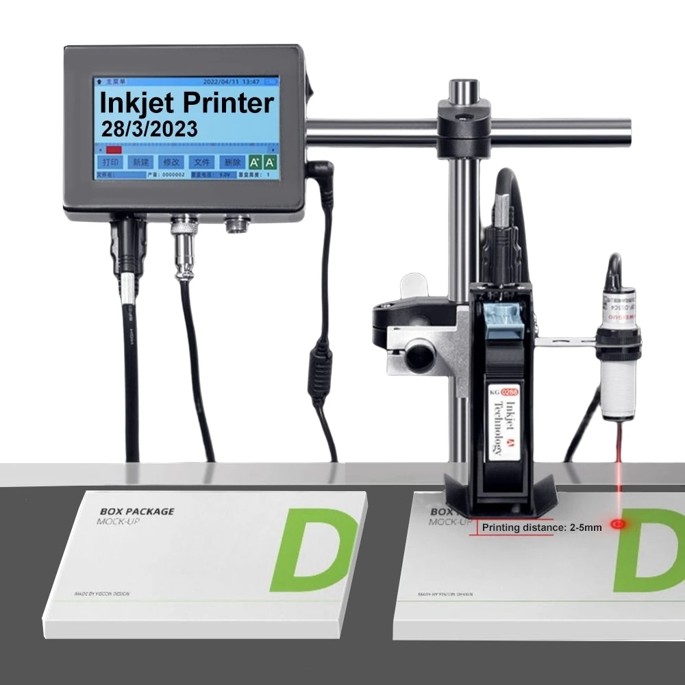 自動インクジェットプリンター、自動コード印刷機、12.7～2 - Barcode Printer のレビューと価格