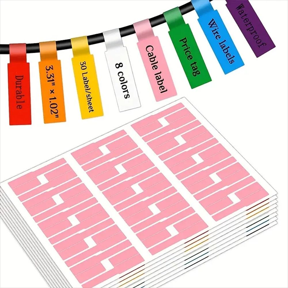 防水ケーブルラベルタグは、自己粘着コードラベルメーカーに書く - Label Maker のレビューと価格